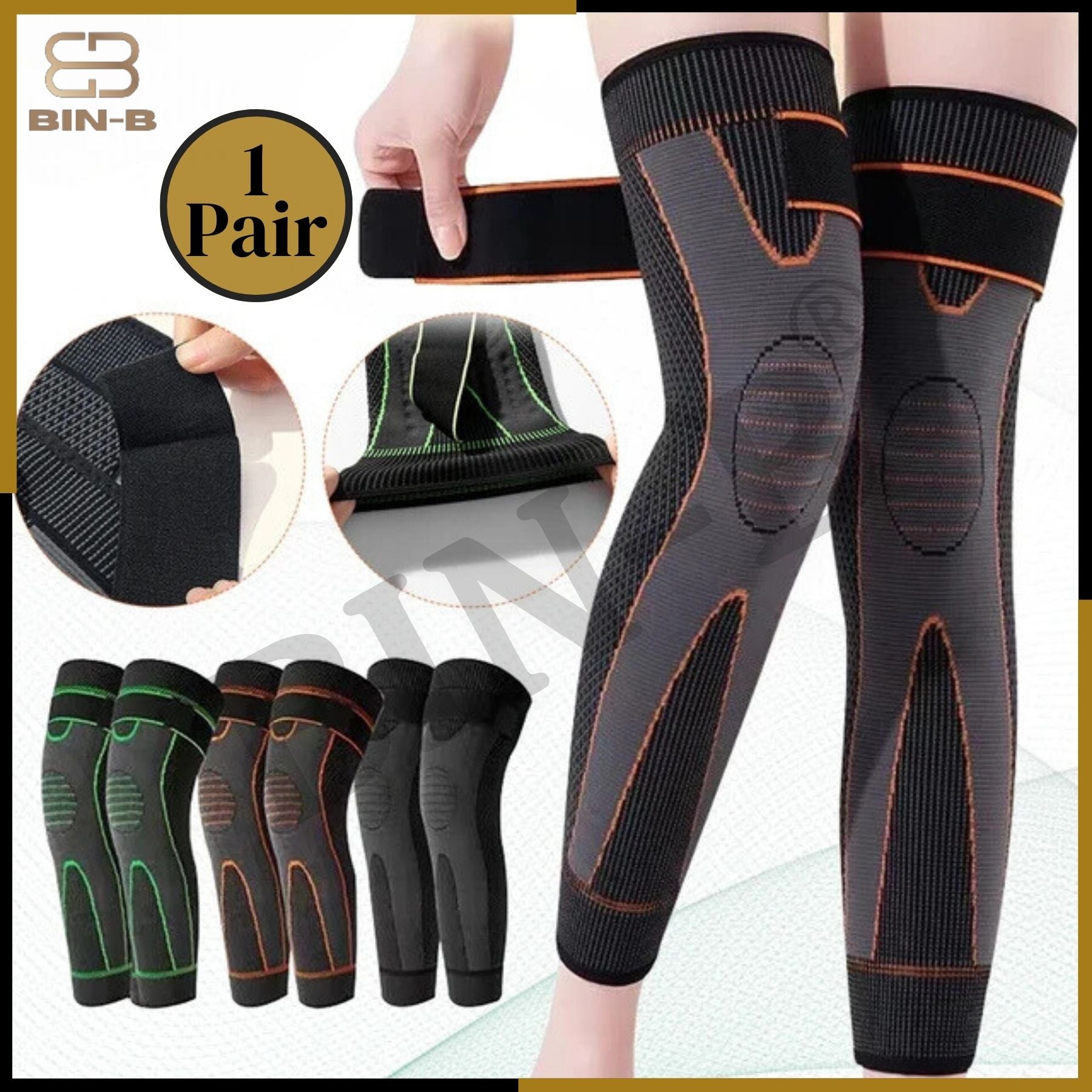 Gym Compression Knee Pad with Strap Basketball Volleyball Knee Support Brace Knee Sleeve Protector Elastic Sport Kneepad