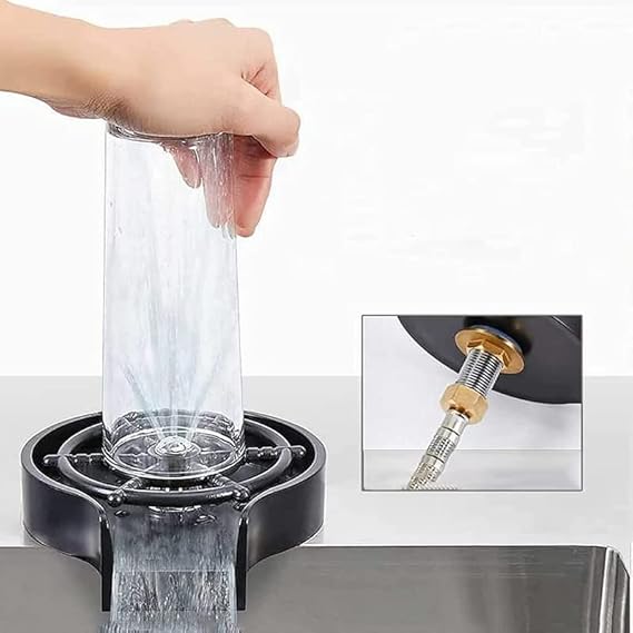 High Pressure Automatic Cup Washer Bar Kitchen Beer Milk Tea Cup Cleaner Sink Accessories