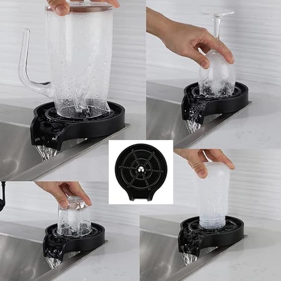 High Pressure Automatic Cup Washer Bar Kitchen Beer Milk Tea Cup Cleaner Sink Accessories