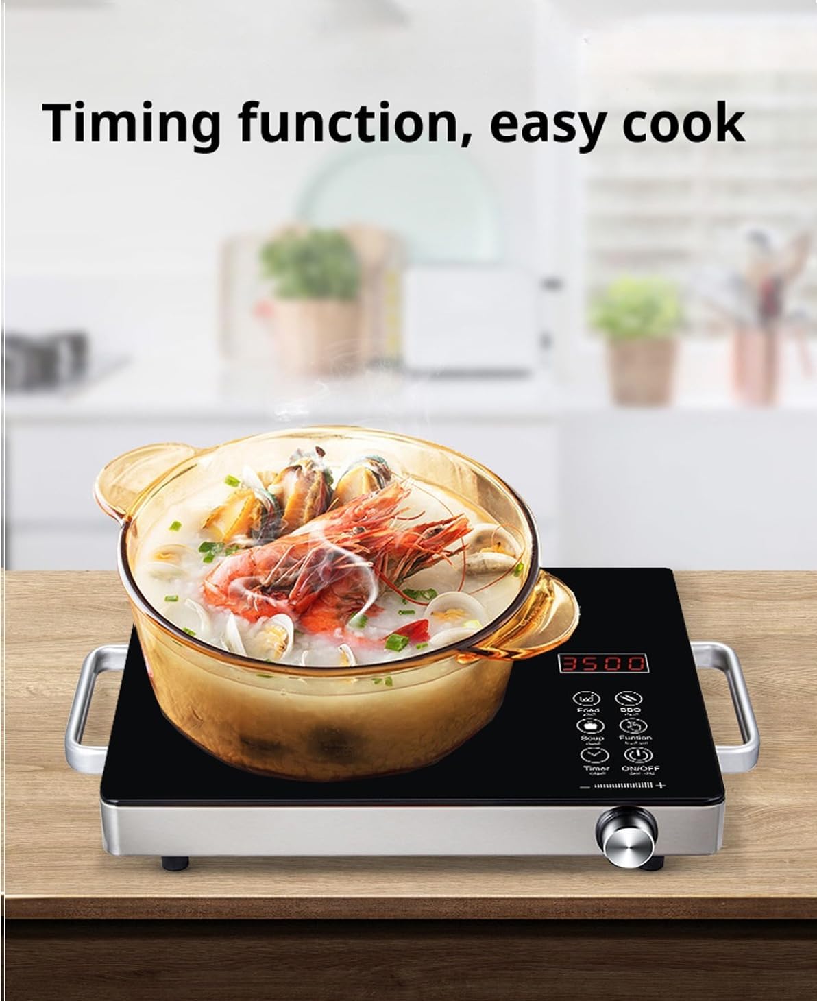 220V 350V electric ceramic cooker household stir-fry induction cooker hot pot cooking machine electric stove induction cooker