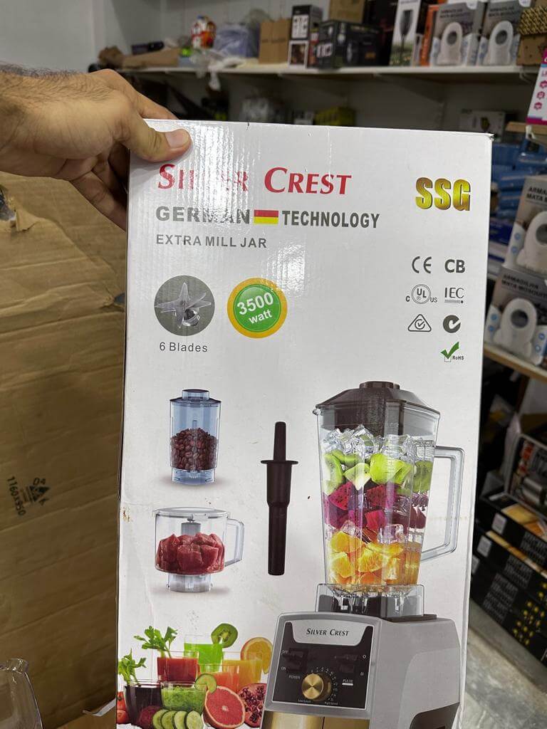 GERMAN SILVER CREST BLENDER 3500 WATT 3 IN 1