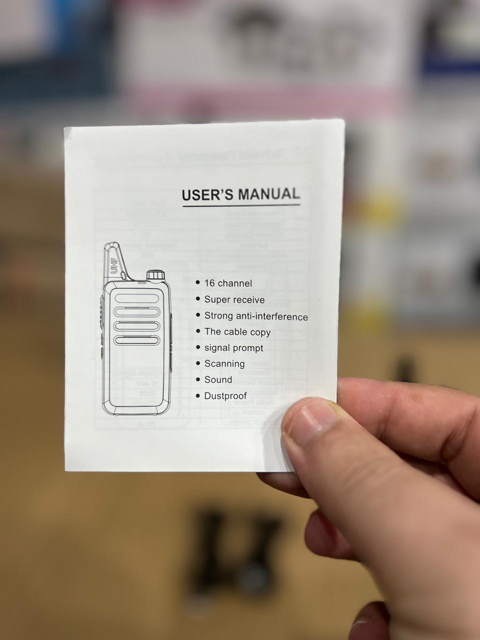 Walkie talkie 1.5KLM Range